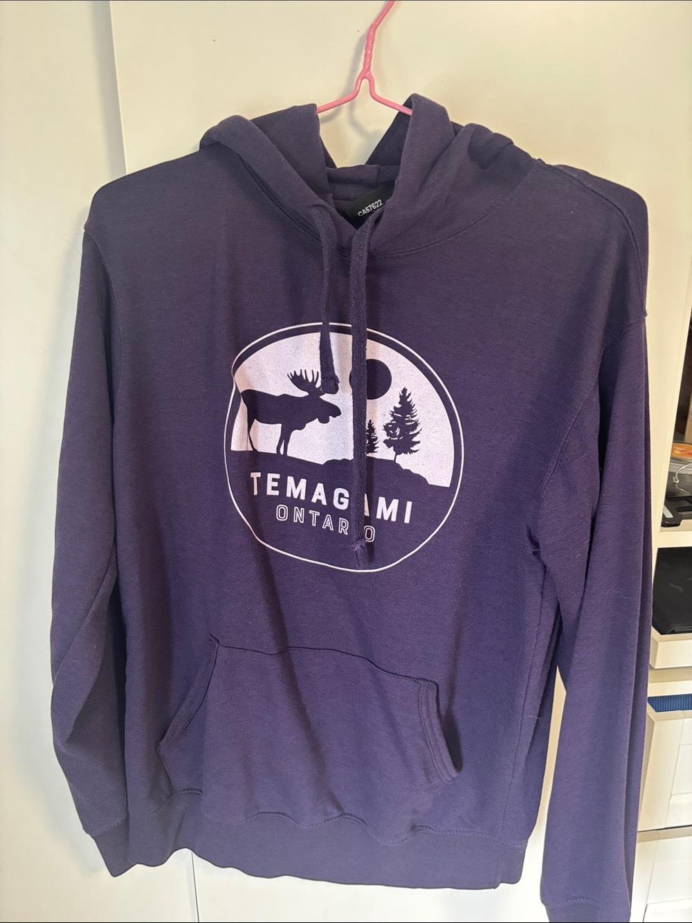 Temagami Ontario Purple Hooded Sweatshirt